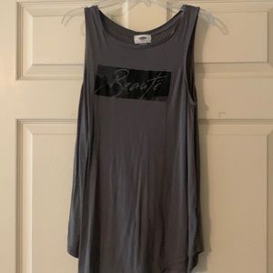 Gray Old navy tank